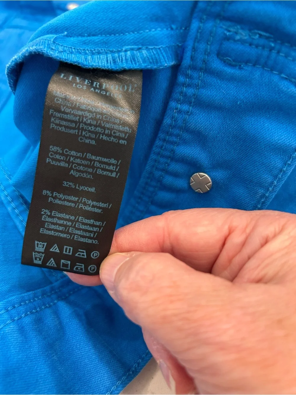 Liverpool Electric Blue Denim Jacket